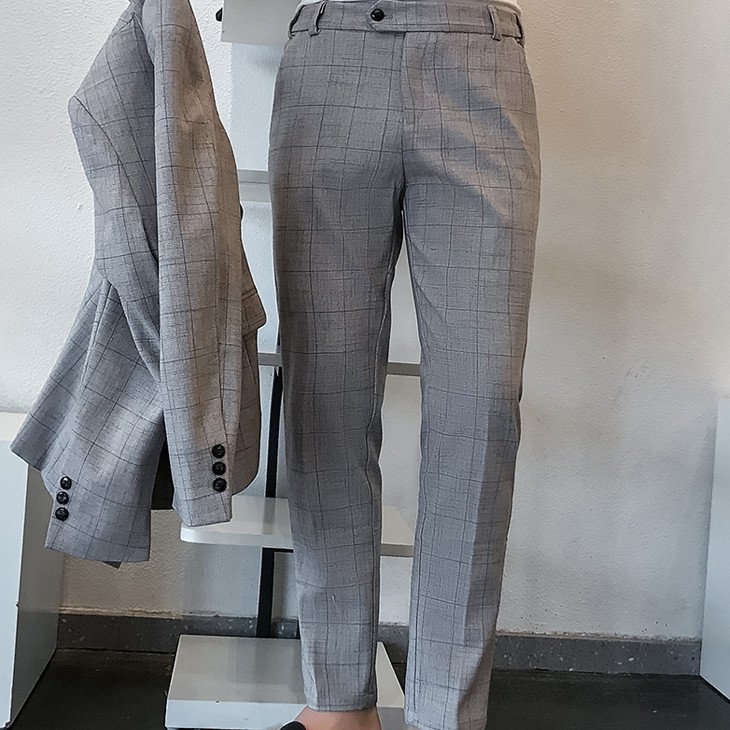 Quần âu nam kẻ sọc chất vải cotton cao cấp, chuẩn thiết kế hàn quốc cực tôn dáng, lịch sự, trẻ trung | BigBuy360 - bigbuy360.vn