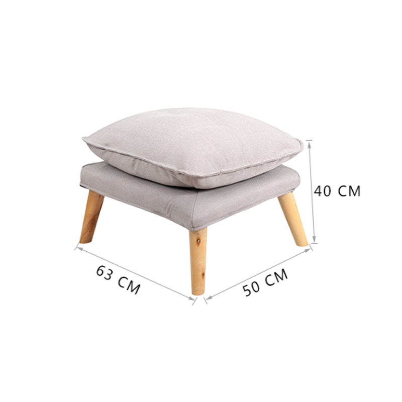 Ghế sofa giường nằm đọc sách xem phim thư giãn, phong khách, phong ngủ, ghế lười kèm đôn gác chân noithatcaocap86