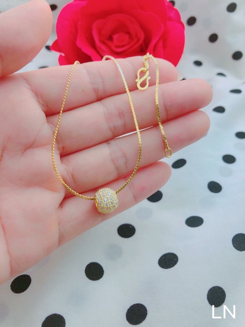 DÂY MẶT NỮ CHUẨN BẠC TA XI VÀNG 24k - THJ