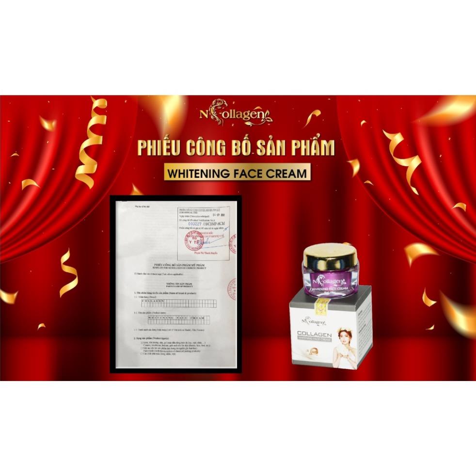 Combo Whitening Face Cream + Serum Cao Cấp N'COLLAGEN - Giảm Mụn, Mờ Nám, Tàn Nhang