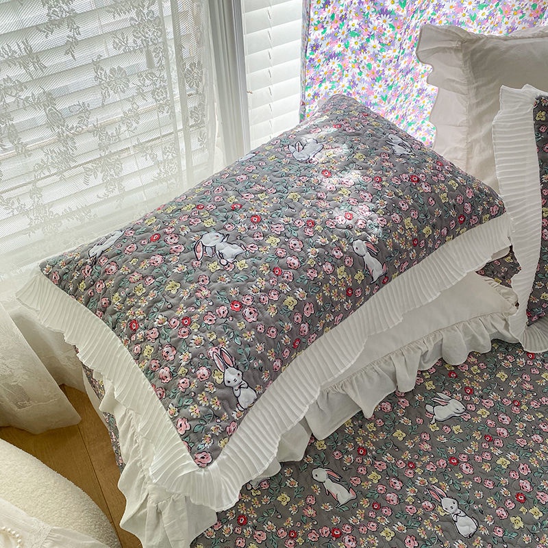 Vỏ gối đôi phong cách Hàn Quốc lãng mạn kích thước 48x74cm