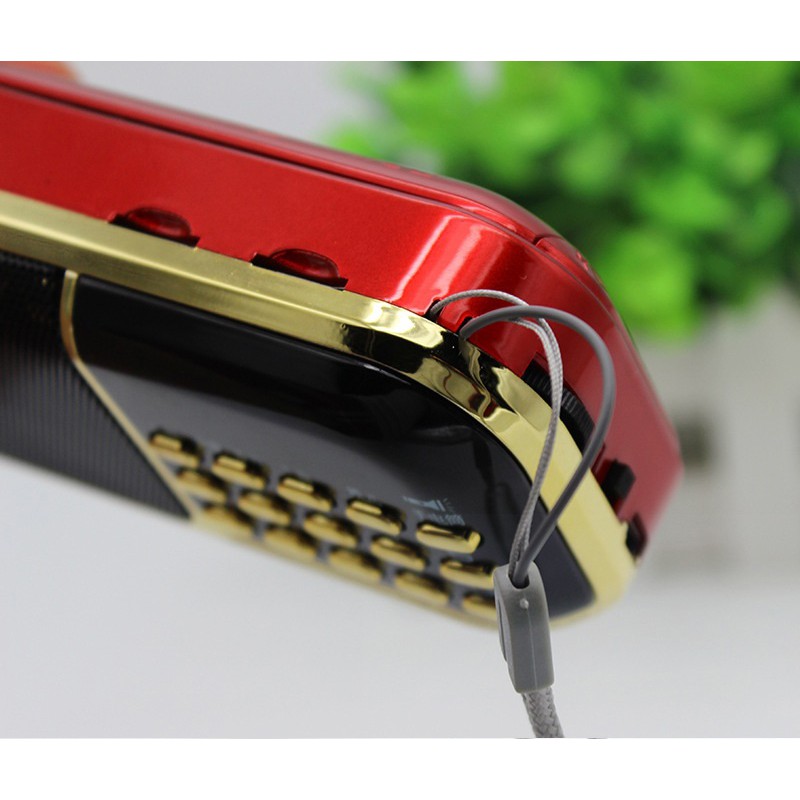 Loa đa năng BKK K39 hỗ trợ 2 khe thẻ nhớ - Pin khủng 6600mah (Đen đỏ)