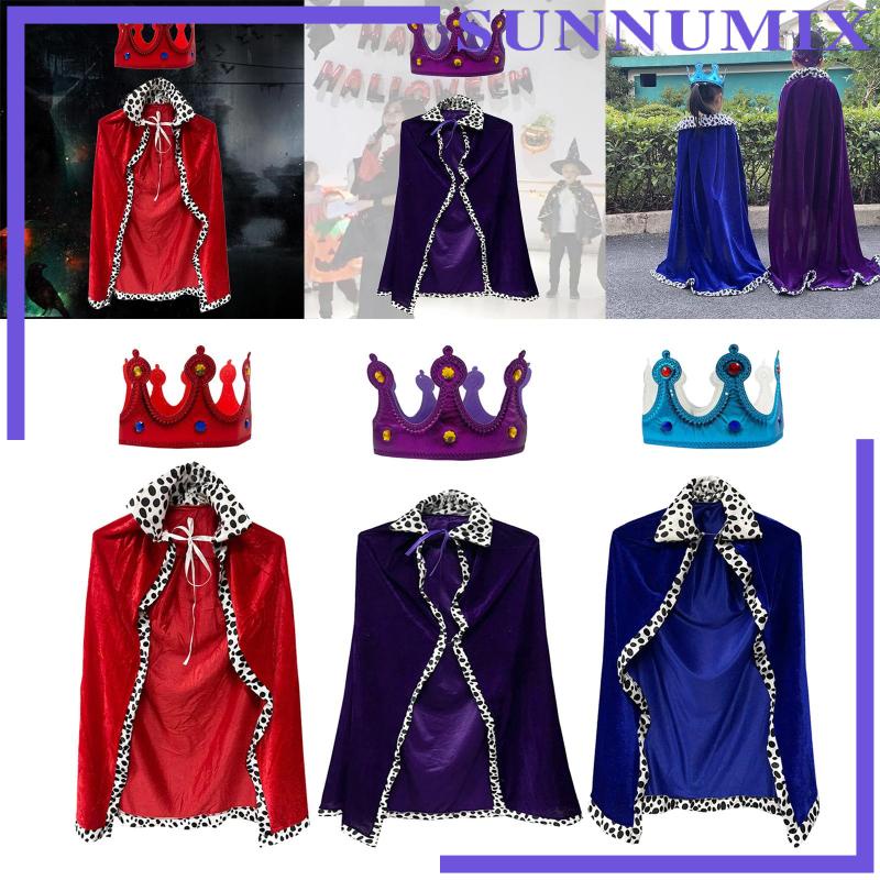 Áo Choàng Hóa Trang King / Queen Dịp Halloween Cho Bé