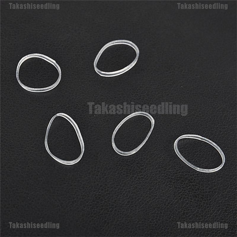 Set 200 / 500 Dây Buộc Tóc Bằng Nhựa Trong Suốt Co Giãn Tốt