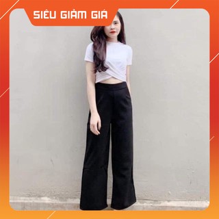 Freeship Quần suông ống sớ khoá sườn bán sỉ