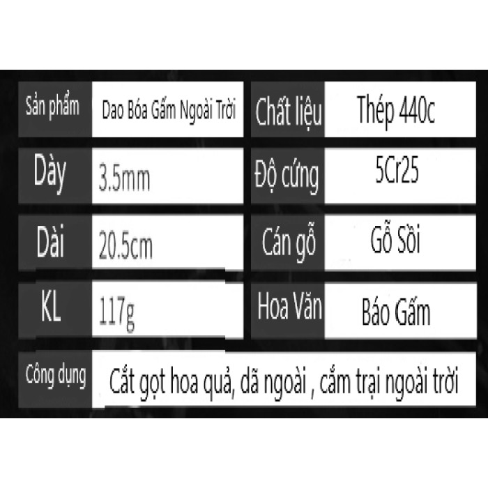 Dao Gọt Bao Gấm Sắc Bén Kèm Bao Dao