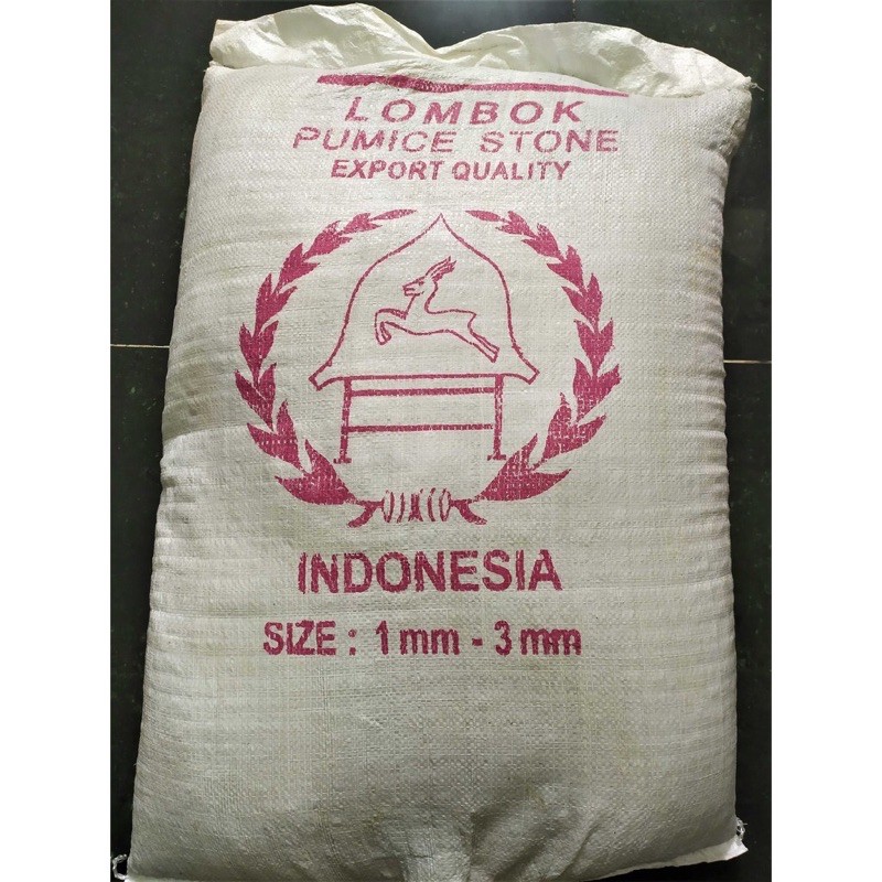 1Kg đá bọt Pumice Indonesia size 1-3/ 3-6/ 5-8mm  đã được sàng sơ bụi