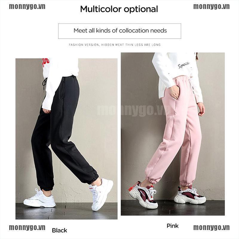 Quần Dài Tập Thể Thao Lót Lông Cừu Dày Dặn Thời Trang Mùa Đông Cho Nữ | BigBuy360 - bigbuy360.vn