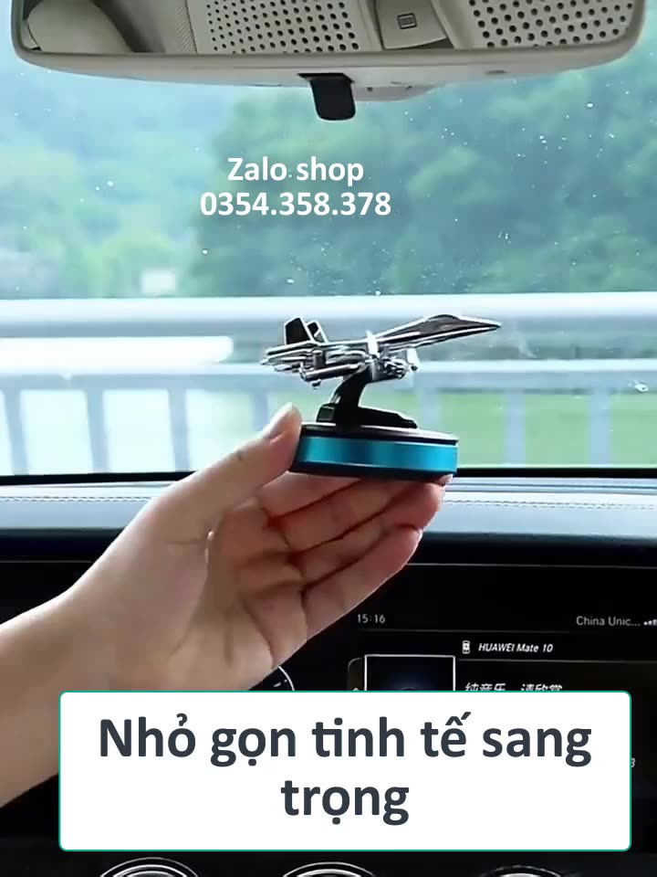 NƯỚC HOA Ô TÔ Năng Lượng Mặt Trời MH Máy Bay Trực Thăng, Khuếch Tán Hương Thơm, Khử Mùi Ô Tô Tặng Kèm Tinh Dầu - Cao Cấp | BigBuy360 - bigbuy360.vn