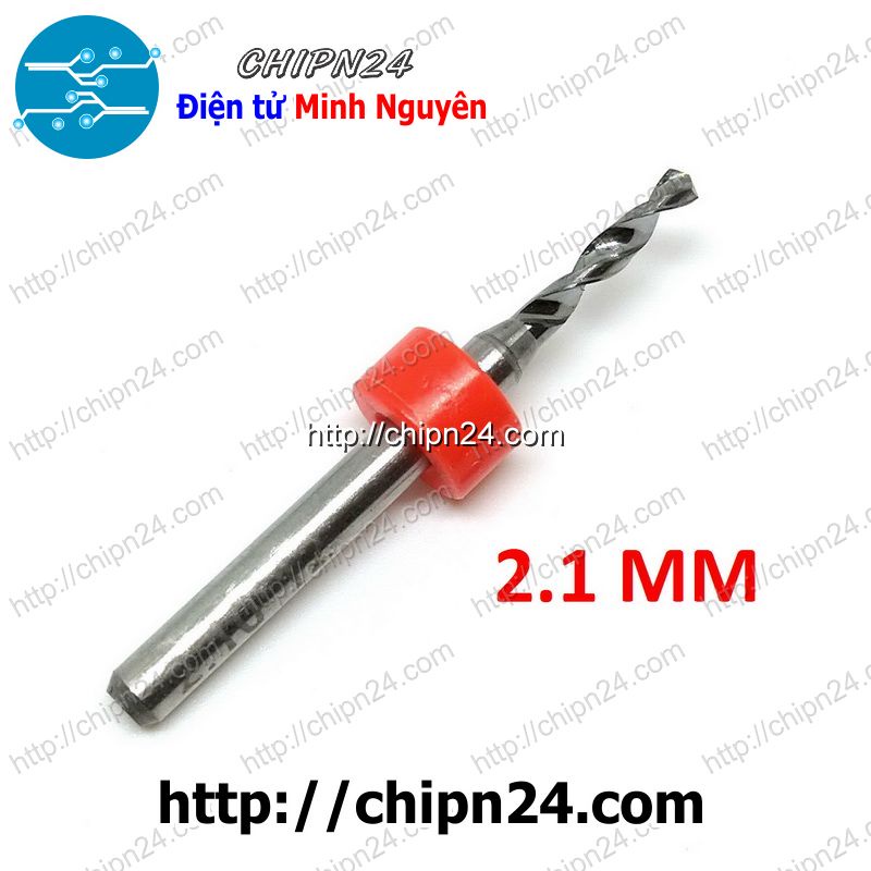 [1 CÂY] Mũi khoan mạch in CNC 2.1mm (Mạch điện tử, PCB)