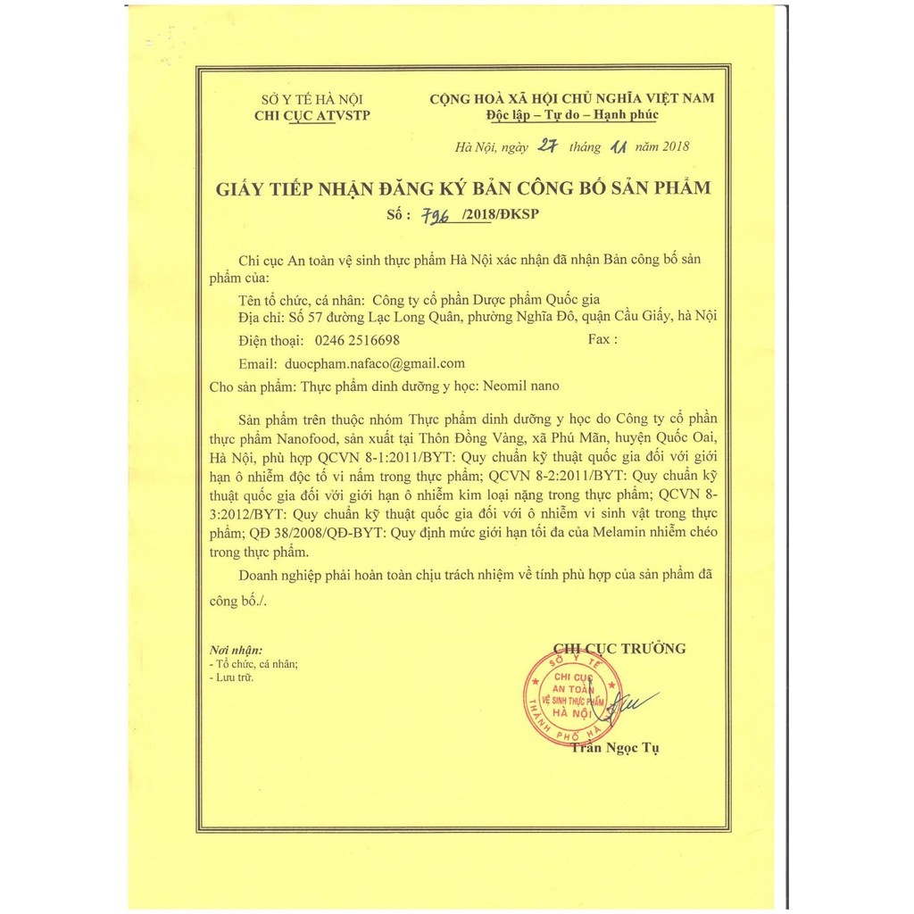 Sữa Neomil Nano 400g- Sữa tốt nhất cho người sau phẫu thuật