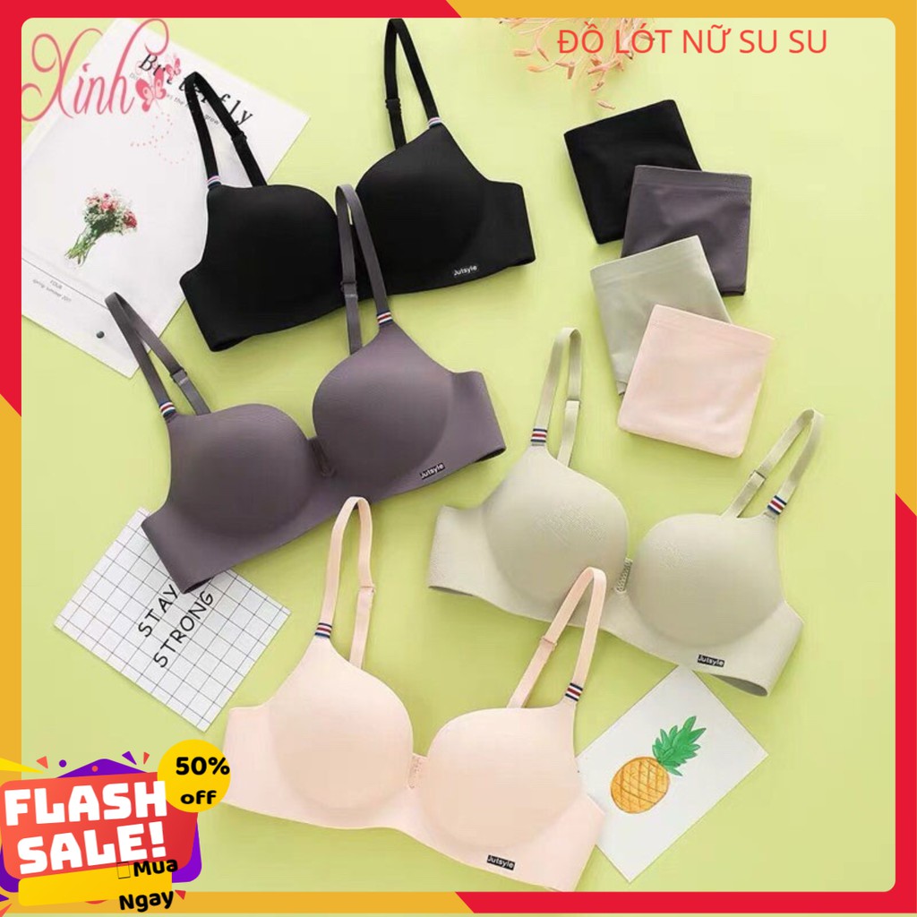 Áo ngực không gọng nữ su đẹp, áo lót nâng ngực đệm vừa mềm mặc thoải mái DEVARI 560