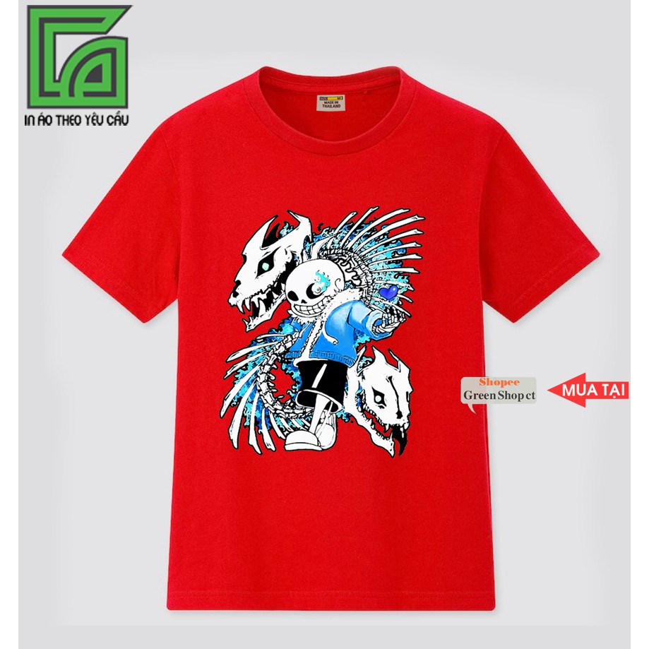 (NEW) Áo Thun In Hình Game Undertale Sans Vải Cotton Thái Greenshopct S114 | BigBuy360 - bigbuy360.vn