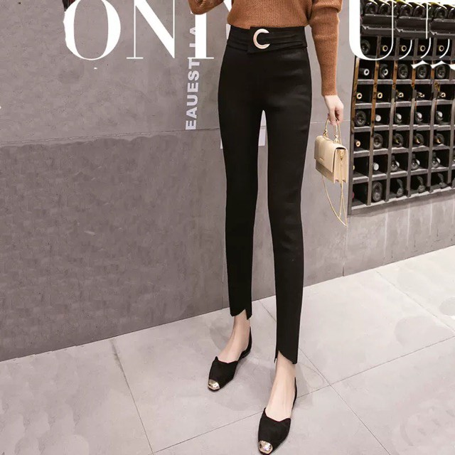 (Order) bigsize Quần tregging tag tròn gấu lệch | BigBuy360 - bigbuy360.vn