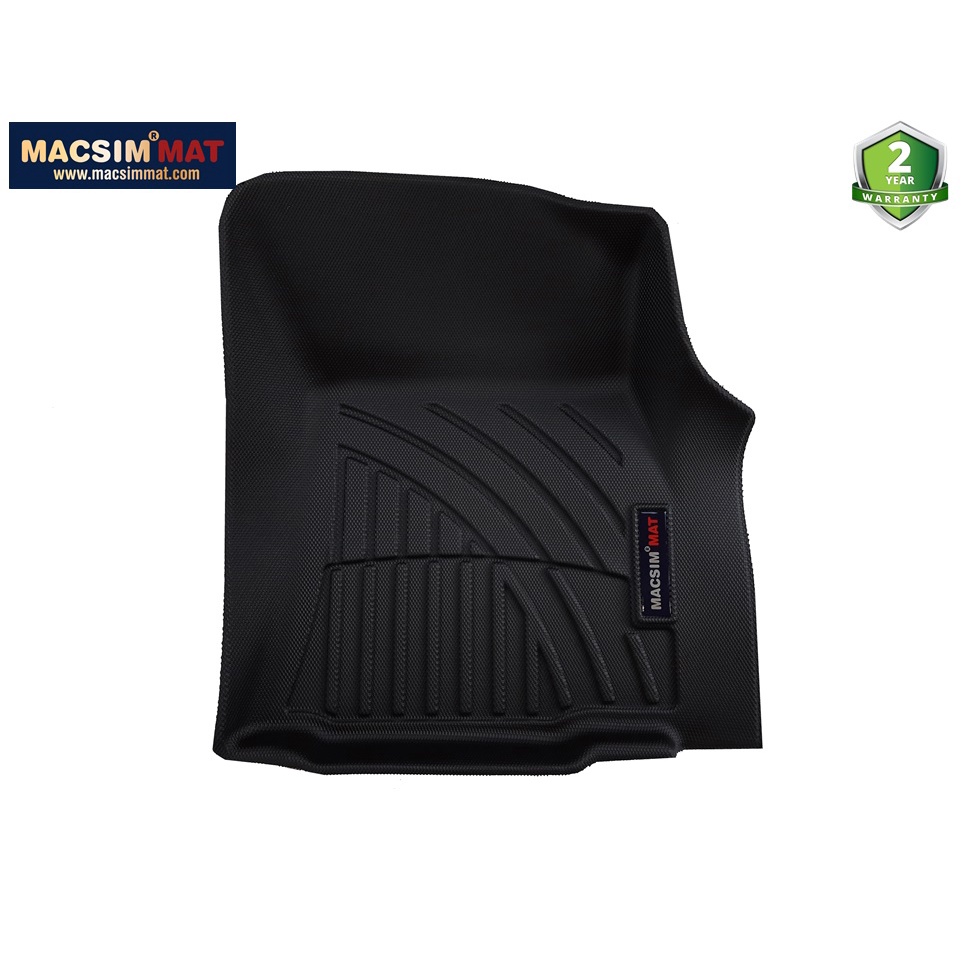 Thảm lót sàn xe ô tô Toyota Fortuner 2008-2015 Nhãn hiệu Macsim chất liệu nhựa TPV cao cấp màu đen, màu be  - 3