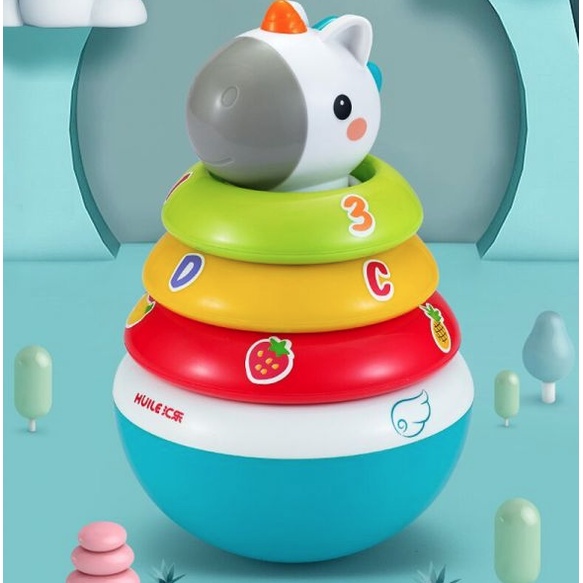 Đồ chơi lật đật thả vòng thương hiệu PEEK A BOO