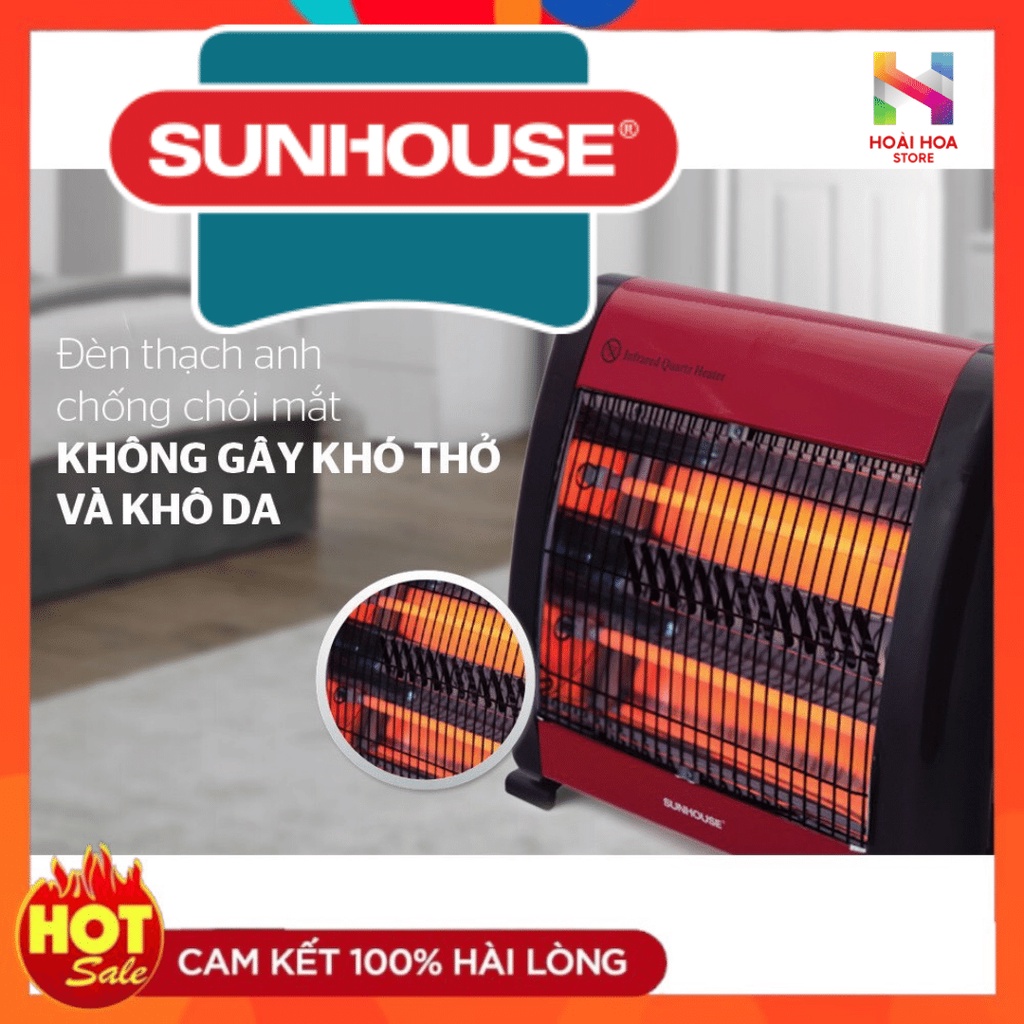 Máy Sưởi Sunhouse Quạt Sưởi Ấm Phòng Ngủ Đèn Sưởi Ấm Cho Bé