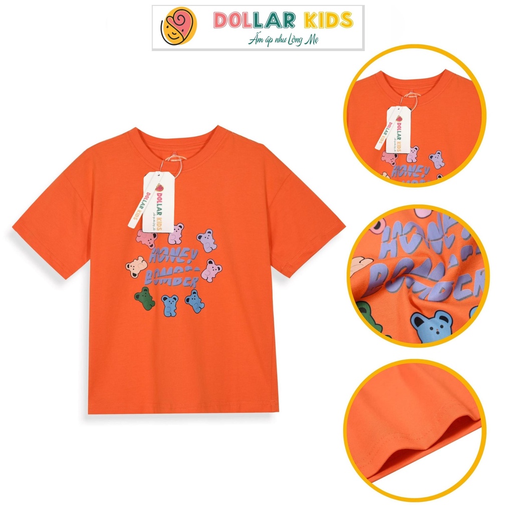 Áo Thun Dollarkids Trẻ Em Nữ Cộc Tay Chất Cotton Đẹp Cho Bé 2 - 12 Tuổi Họa Tiết Dễ Thương