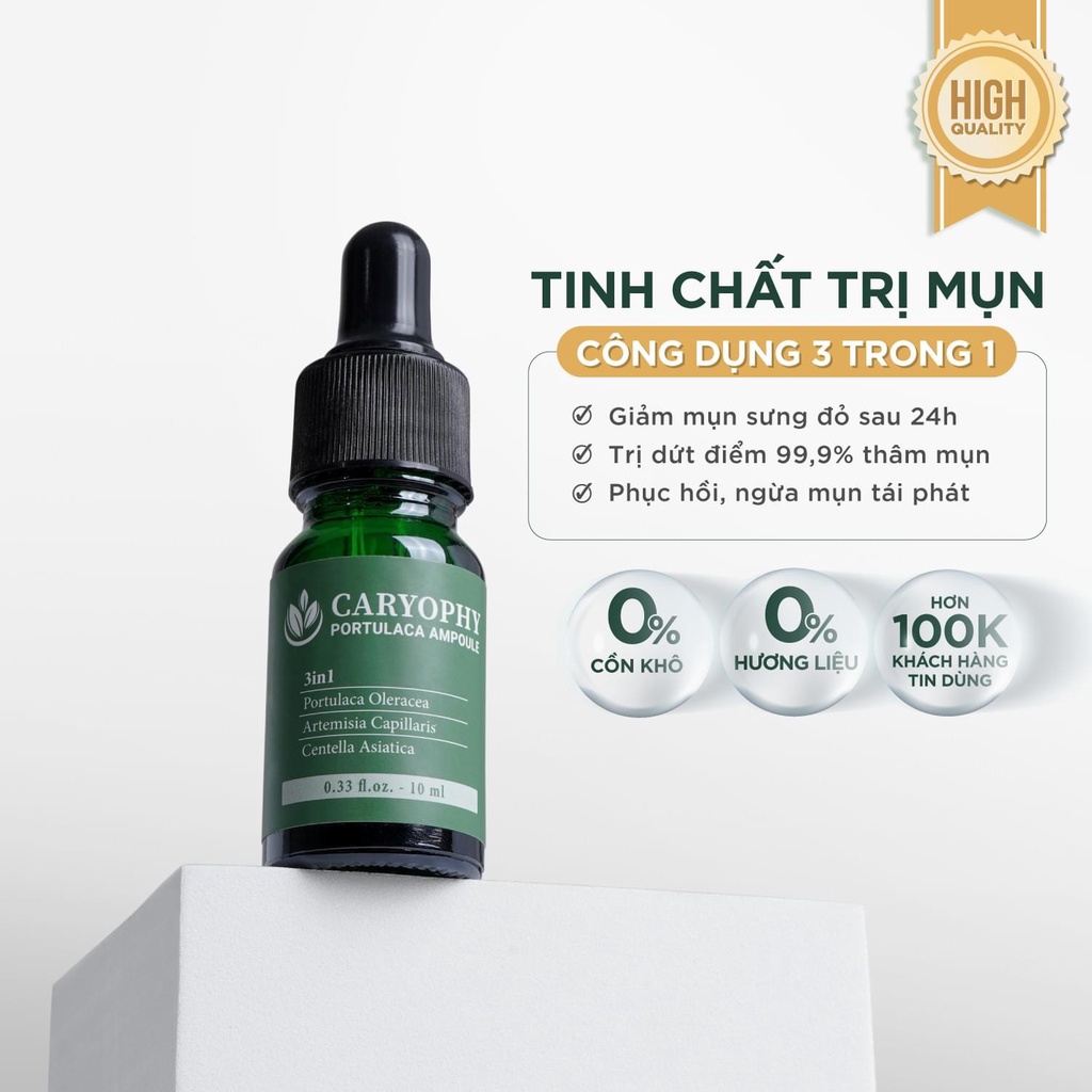 Combo làm sạch da, ngăn ngừa mụn và thâm Caryophy