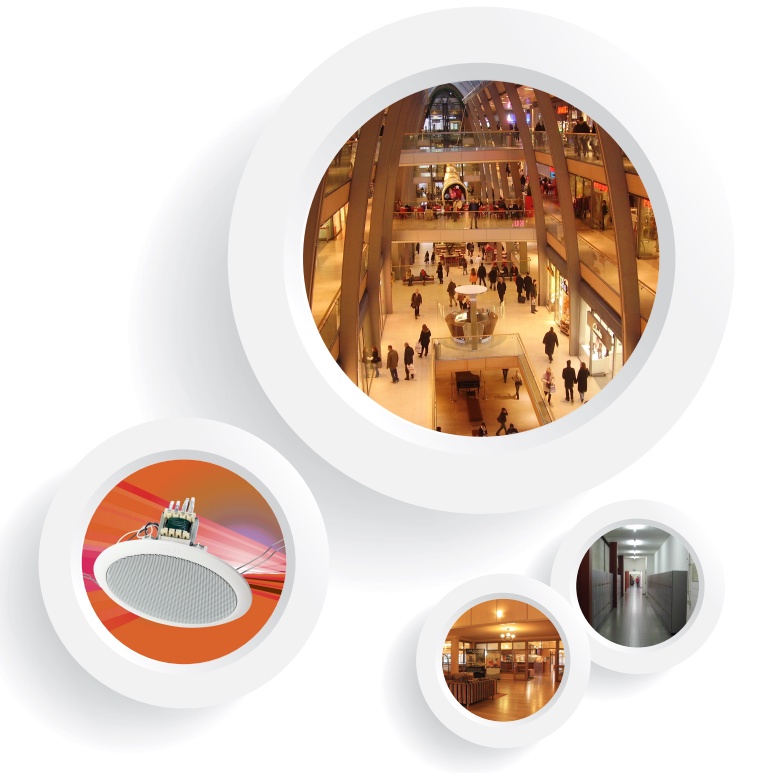 Bộ loa âm trần nghe nhạc giải trí gia đình, quán cafe, nhà hàng, siêu thị, spa...