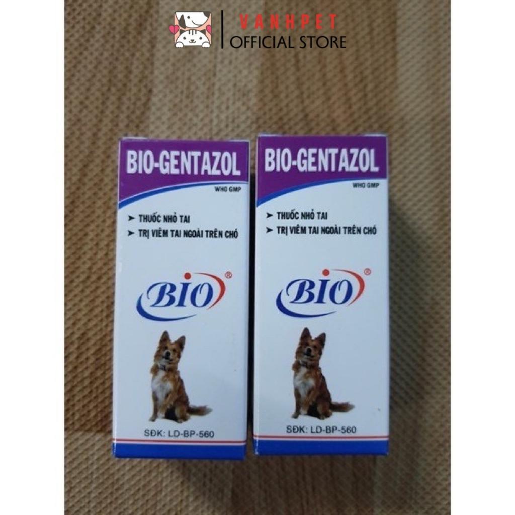 Chai nước nhỏ tai Bio Gentazol 10ml chữa viêm tai cho thú cưng chó mèo - vanhpet