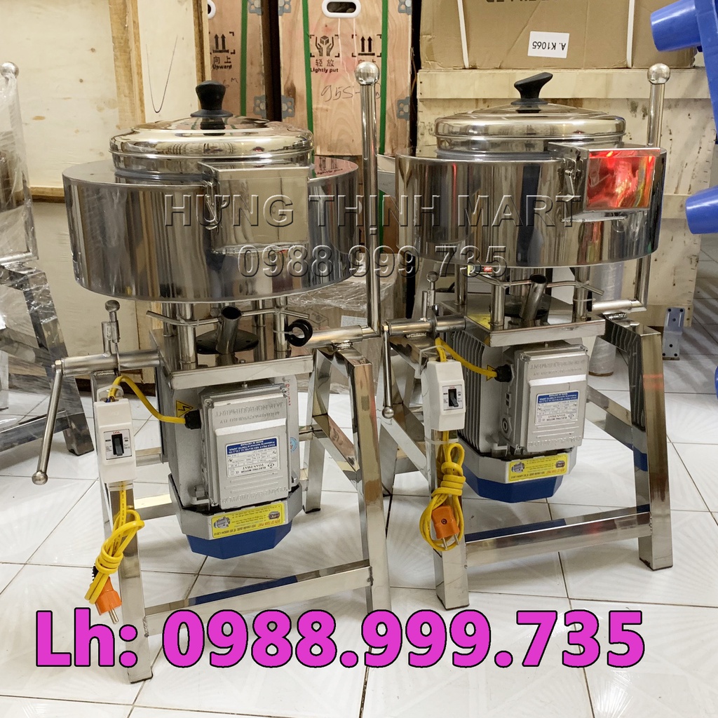 Máy xay giò chả xúc xích 3KW , xay được cả các loại như thịt cá, tôm, cua, rau củ,... có bao đá