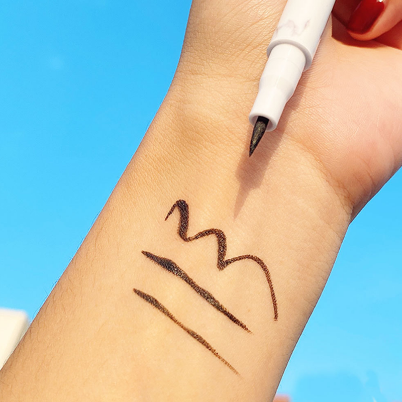 (Hàng Mới Về) Bút Kẻ Mắt Dạng Lỏng Nhanh Khô Chống Thấm Nước Không Dễ Nhòe Thiết Kế Vỏ Họa Tiết Cẩm Thạch | BigBuy360 - bigbuy360.vn