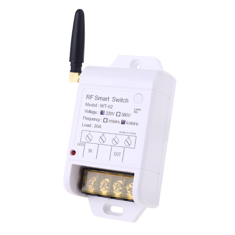 Bộ Rơ Le Điều Khiển Từ Xa GODD 315MHZ 433MHZ + 380V Cho Máy Bơm Nước