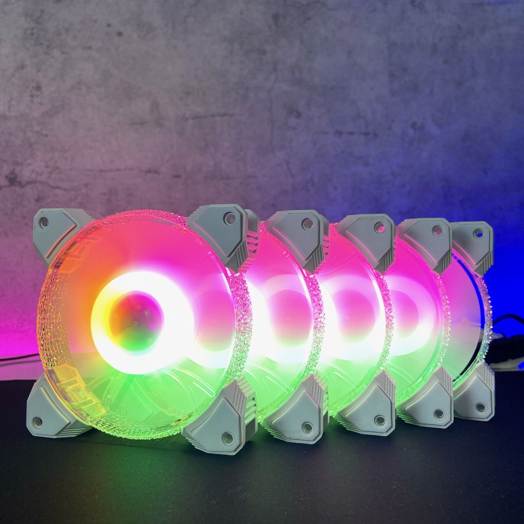 Quạt Tản Nhiệt, Fan Led RGB case 12cm hub cpu pc SRHX