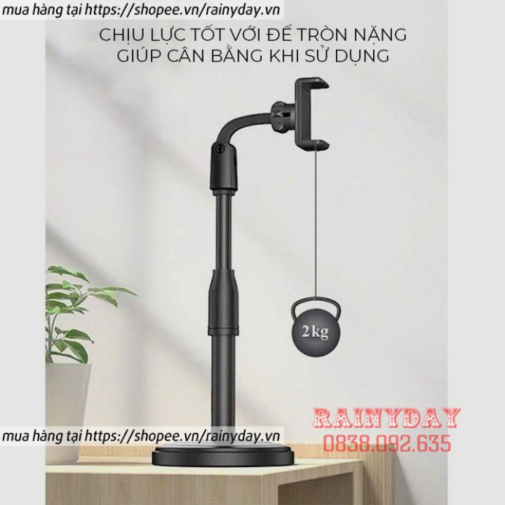 Giá đỡ điện thoại, chân để kẹp điện thoại để bàn đa năng quay video xem phim livestream xoay 360 độ