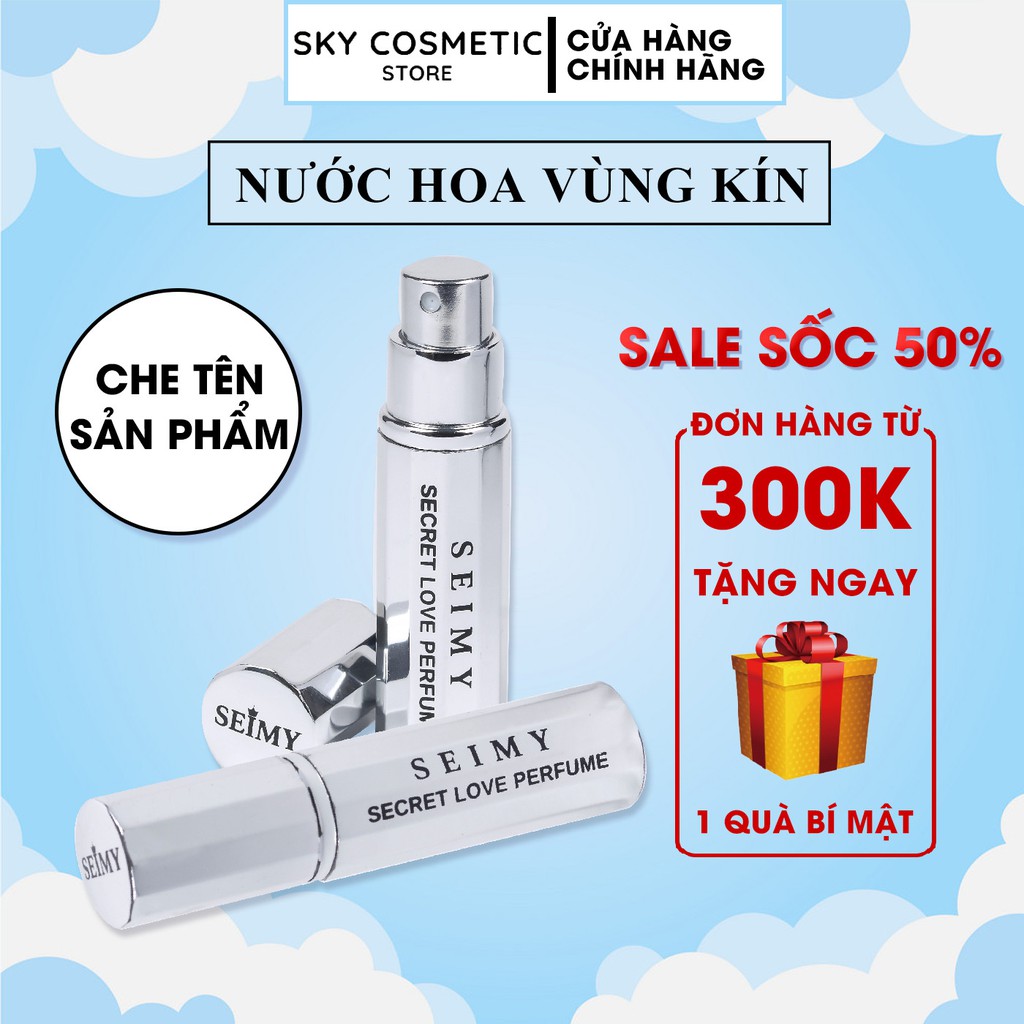Nước hoa vùng kín Seimy - Secret Love Perfume - Nước hoa cô bé, khử mùi, lưu hương 24 giờ, hương thơm ngọt ngào