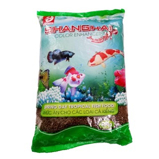 Thức ăn cá cảnh SHANGHAI SHANG HAI 100 gram viên nổi dành cho cá guppy , betta, ranchu ]