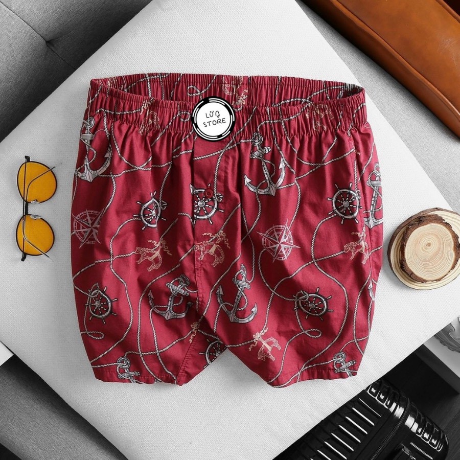 Quần đùi ngủ mặc ở nhà cho nam nhiều màu - Size M giao màu ngẫu nhiên  ( Từ 47 - 59kg ) | BigBuy360 - bigbuy360.vn