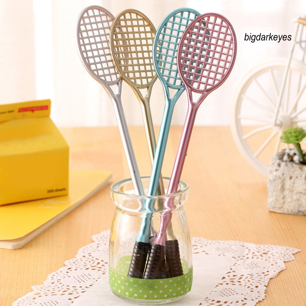 4 Bút Mực Gel Hình Vợt Cầu Lông Dễ Thương