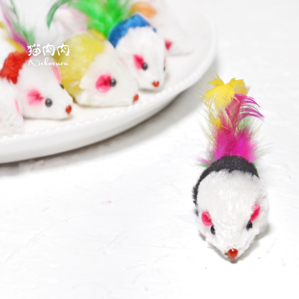 CHUỘT LÔNG VŨ ĐỒ CHƠI VỜN CHÓ MÈO - HAYUMI