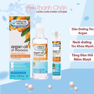 Dầu dưỡng tóc Argan oil of Morocco Natural World 25ml/100ml