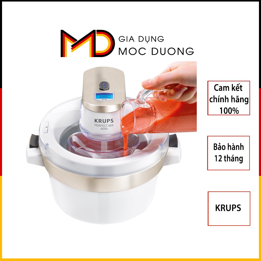 Máy làm kem Krups GVS241 Ice Cream Maker - Máy làm kem đa năng, chính hãng, Gia Dụng Mộc Dương