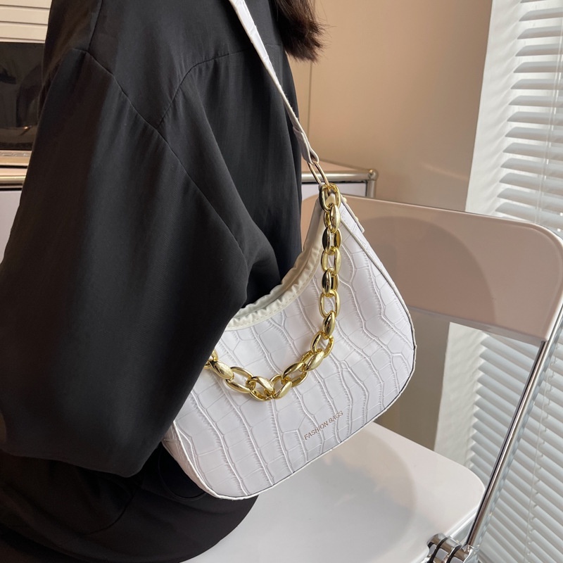 Túi Đeo Vai/Đeo Vai Màu Trơn Mẫu Mới 2022 Sức Chứa Lớn Cho Nữ