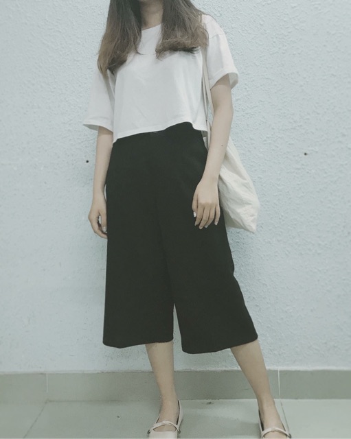 Quần culottes ống rộng có túi loại 1 ko nhăn ( kèm video)