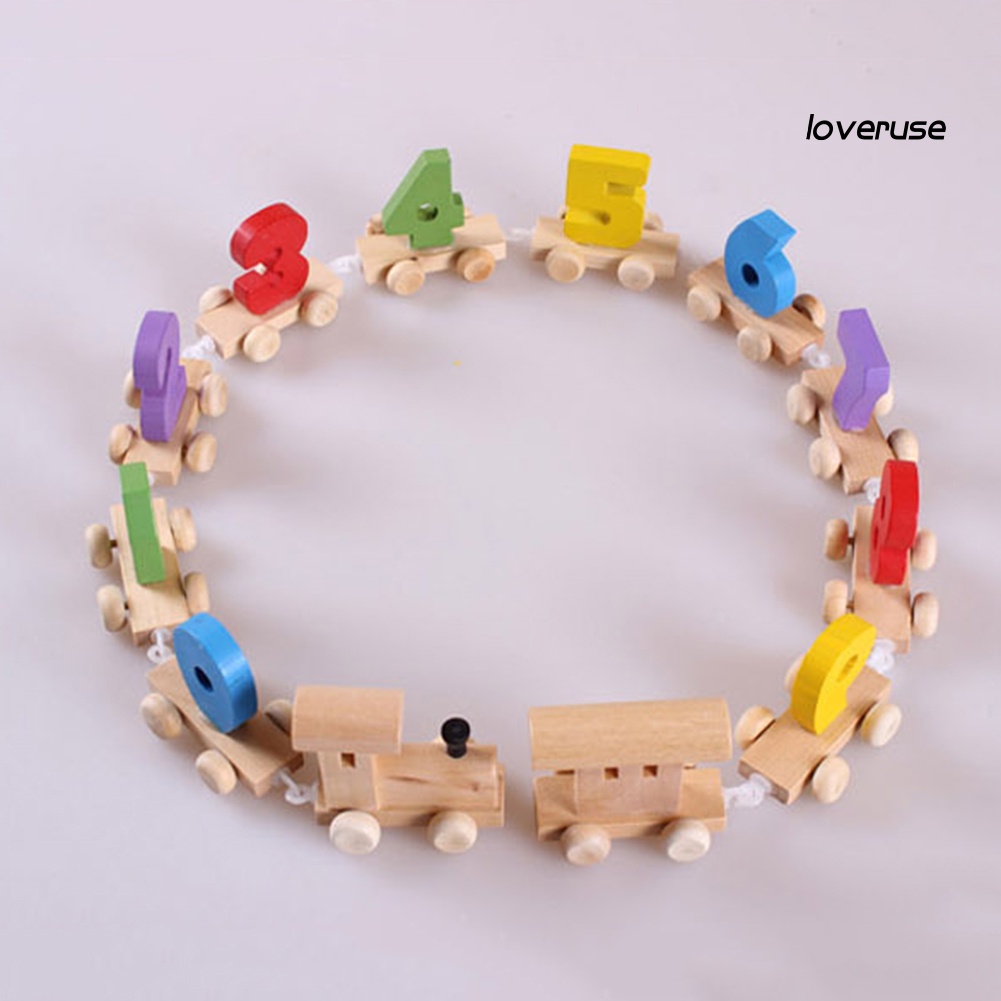 đồ chơi trẻ em Xe Lửa Bằng Gỗ Nhiều Màu Sắc Cho Bé Từ 0-9 Tuổi