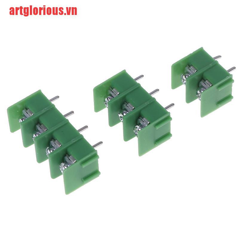 Set 10 Khối Đấu Nối Đầu Cuối 7.62 mm KF7.62-2P 3P 4P Chuyên Dụng