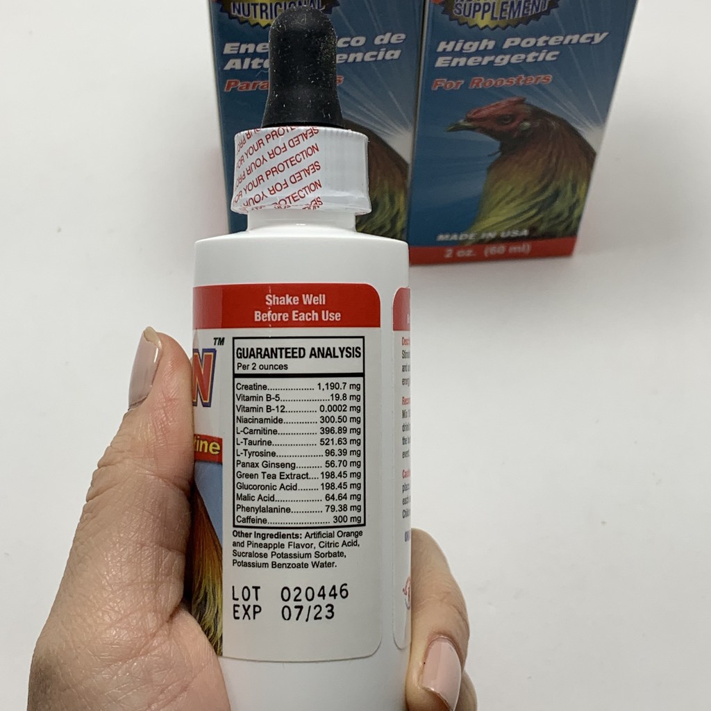 ENERGEN NHỎ TRƯỚC ĐÁ TĂNG BO, NĂNG LƯỢNG CHO GÀ ĐÁ CHAI 60ML