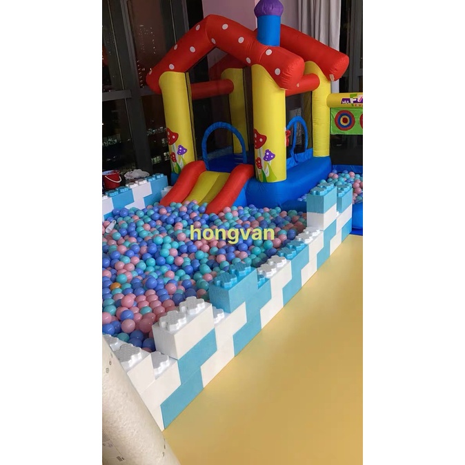 Nhà hơi mini cho bé, {siêu bền, chính hãng} kích thước ngang 275cm , dài 255cm, cao 232cm