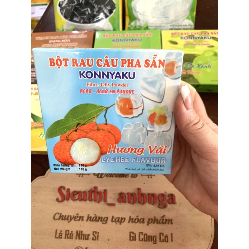 Bột Rau Câu Pha Sẵn Hộp 140G ( Nhiều Vị)