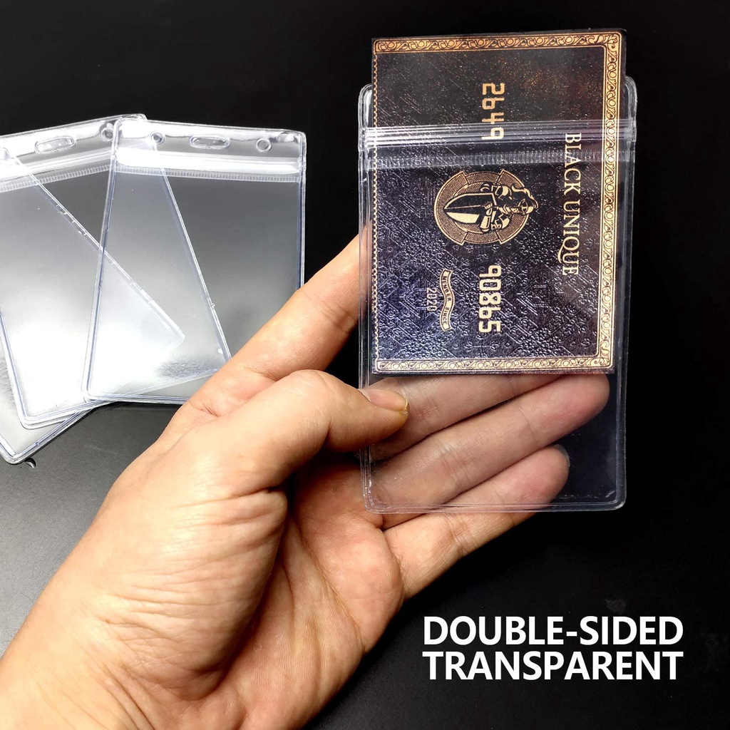 Bộ 5 Túi Nhựa PVC Trong Suốt Chống Nước Đựng Thẻ ID