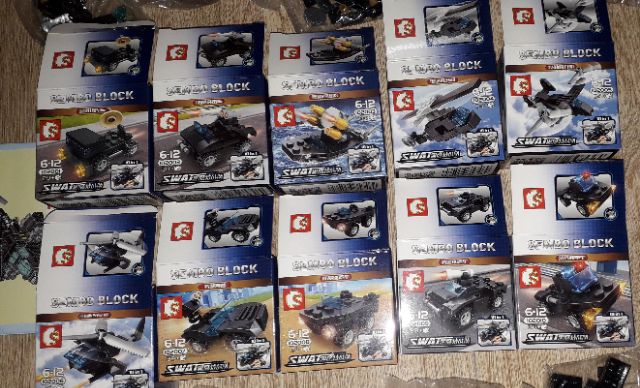 Sét lắp ráp Lego_SWat trực thăng phản lực 1020 có trên 300 chi tiết bằng nhựa ABS rất đẹp