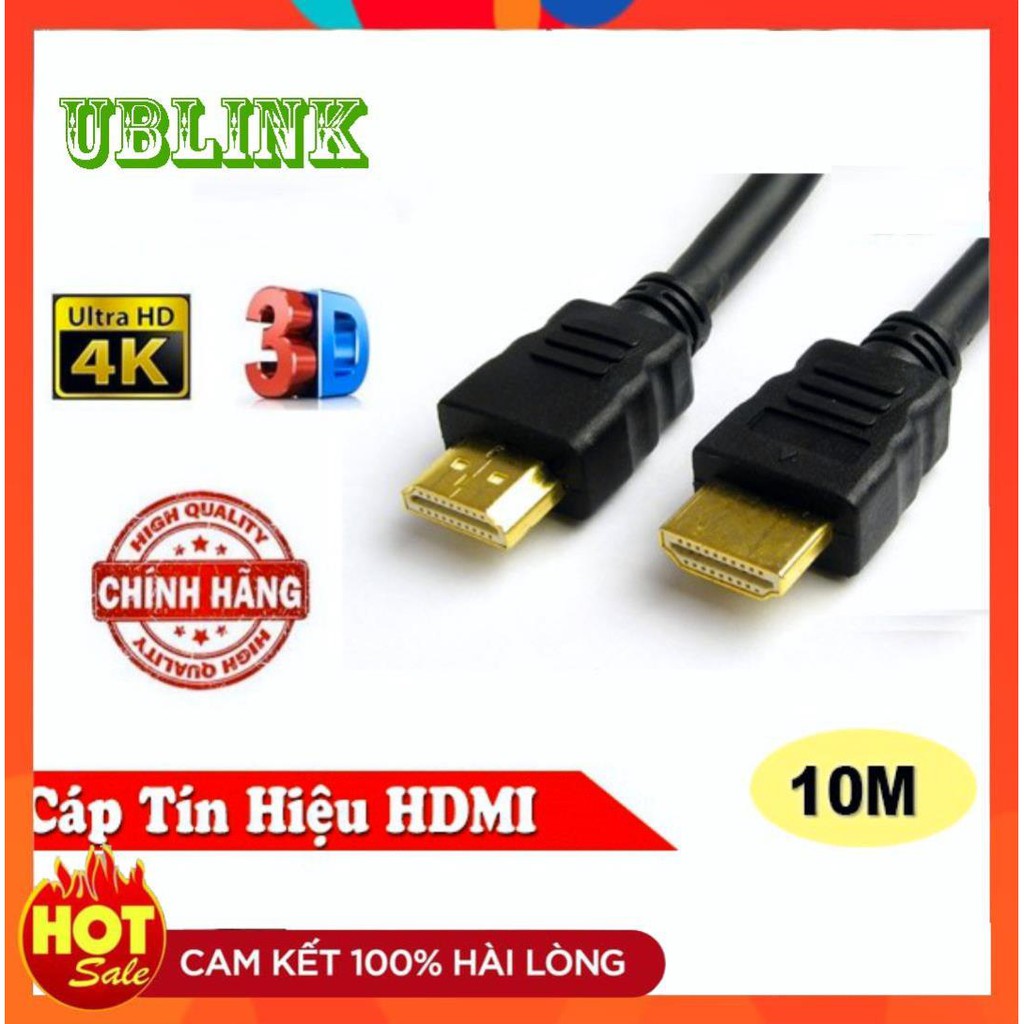 [HDMI Hãng]Dây HDMI UBLINK XỊN 1.5m 3m 5m 10m lõi đồng HDTV 4K*2K (19+1) - Dây HDMI To HDMI tròn chuẩn FULL HD 1080p