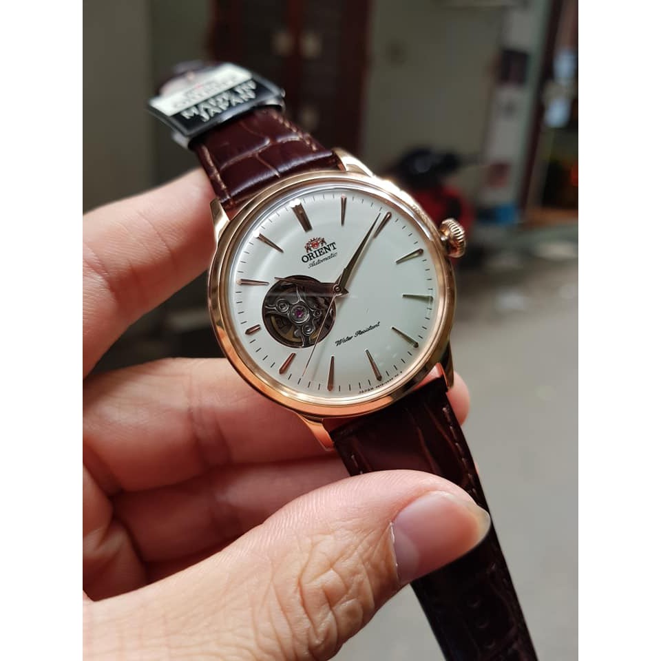 Đồng Hồ Nam Orient Bambino Open Heart 2018 RA-AG0001S00C Chính Hãng