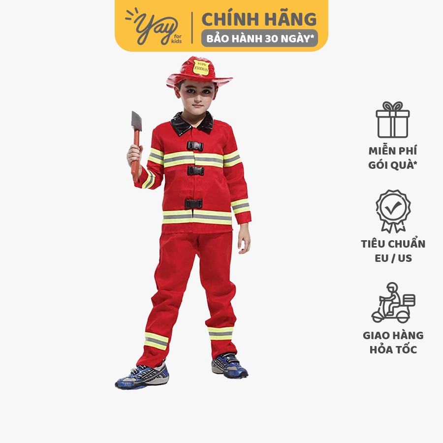 Đồ hóa trang trẻ em - Fireman | Lính cứu hỏa B0015 - Yay
