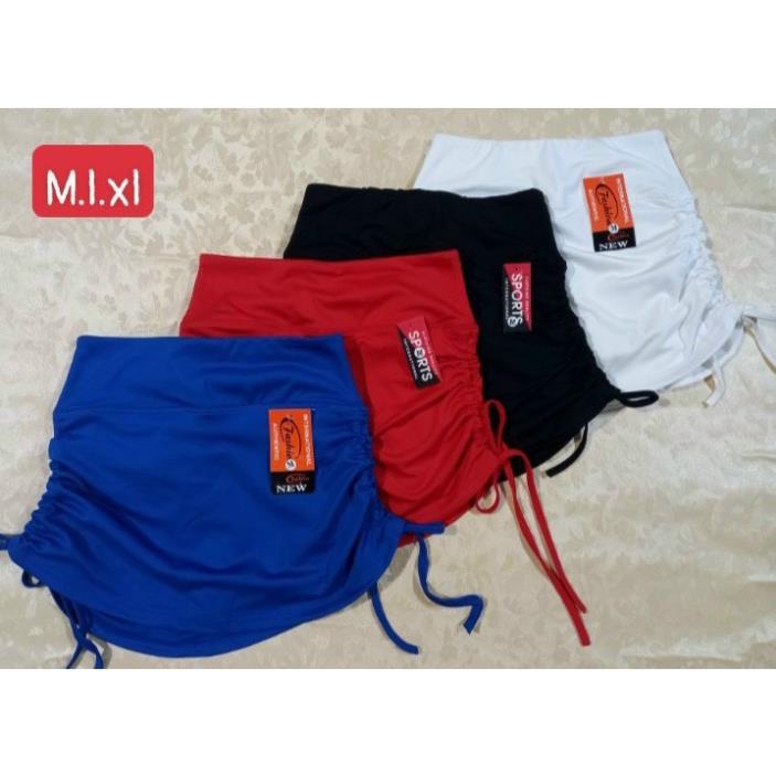 Quần Đùi Váy Dây Rút Tập Gym Yoga Thể Thao Nữ Cạp Cao Vải Cao Cấp Co Giãn Tốt Mặc Ôm Dáng (Vay01)